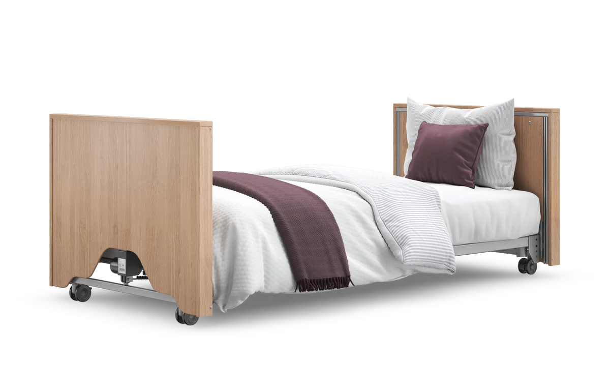 Opera Beds Classic Low Electric Profiling Care Bed - Height Adjustable Medical Bed - Main Product Image