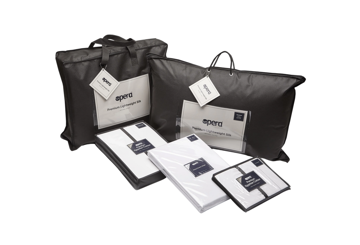 Opera Beds 100% Mulberry Silk Bedding Bundle - Luxury Hypoallergenic Duvet & Pillow - Detail View 15