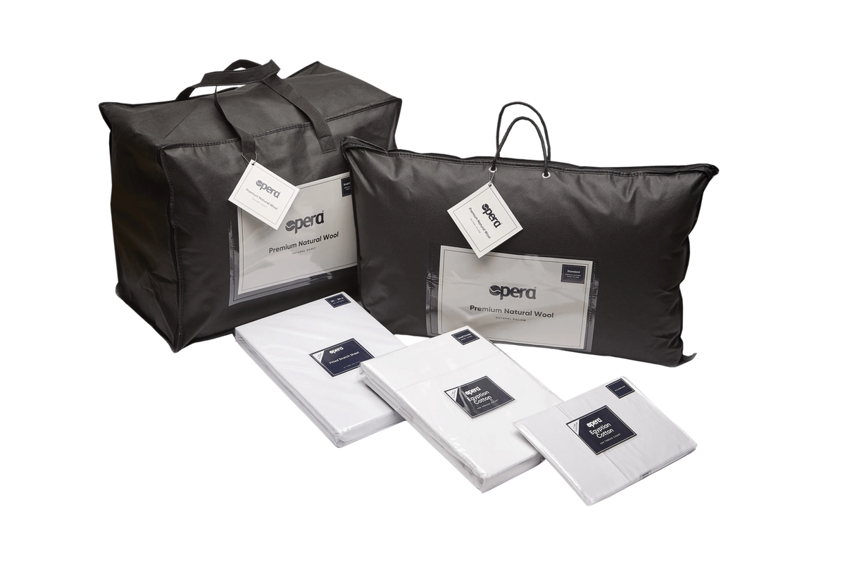 Opera Beds 100% British Wool Bedding Bundle - Temperature Regulating Duvet & Pillow - Detail View 6