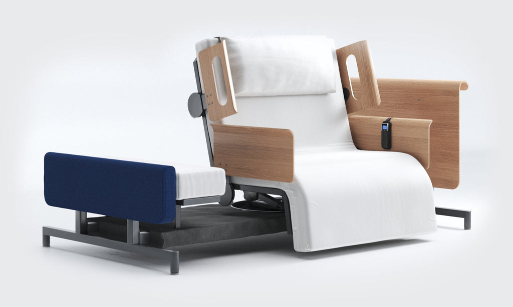 RotoBed Home Electric Rotating Chair Bed - Motorized Stand-Assist Swivel Care Bed - Detail View 36