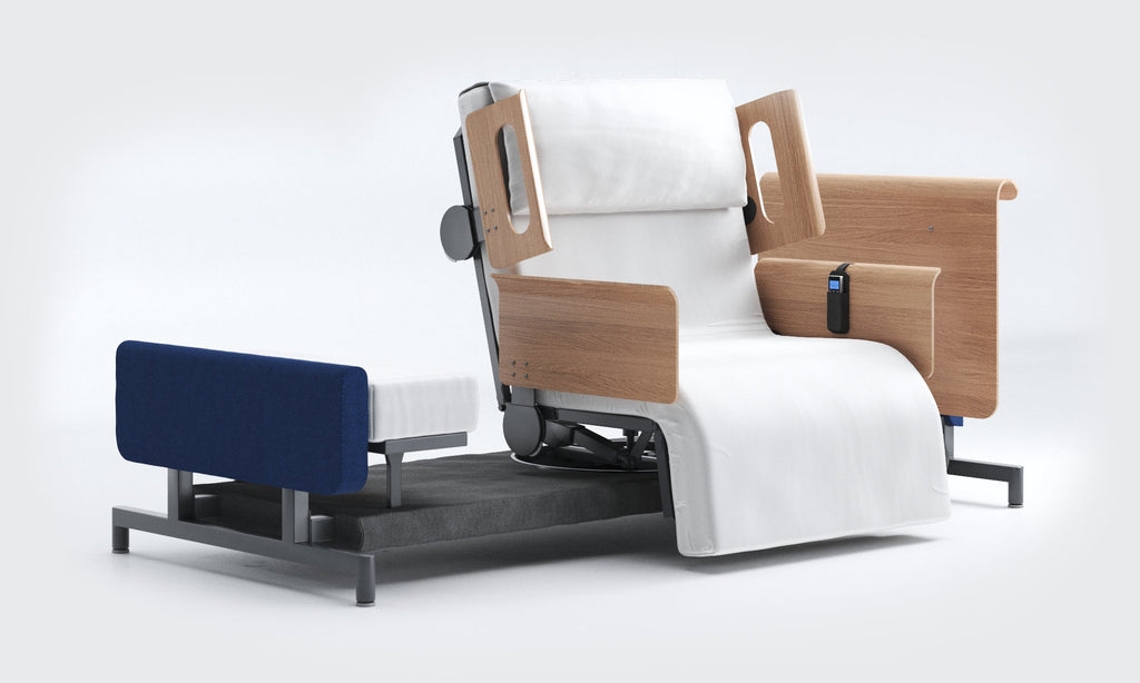 RotoBed Home Electric Rotating Chair Bed - Motorized Stand-Assist Swivel Care Bed - Detail View 20