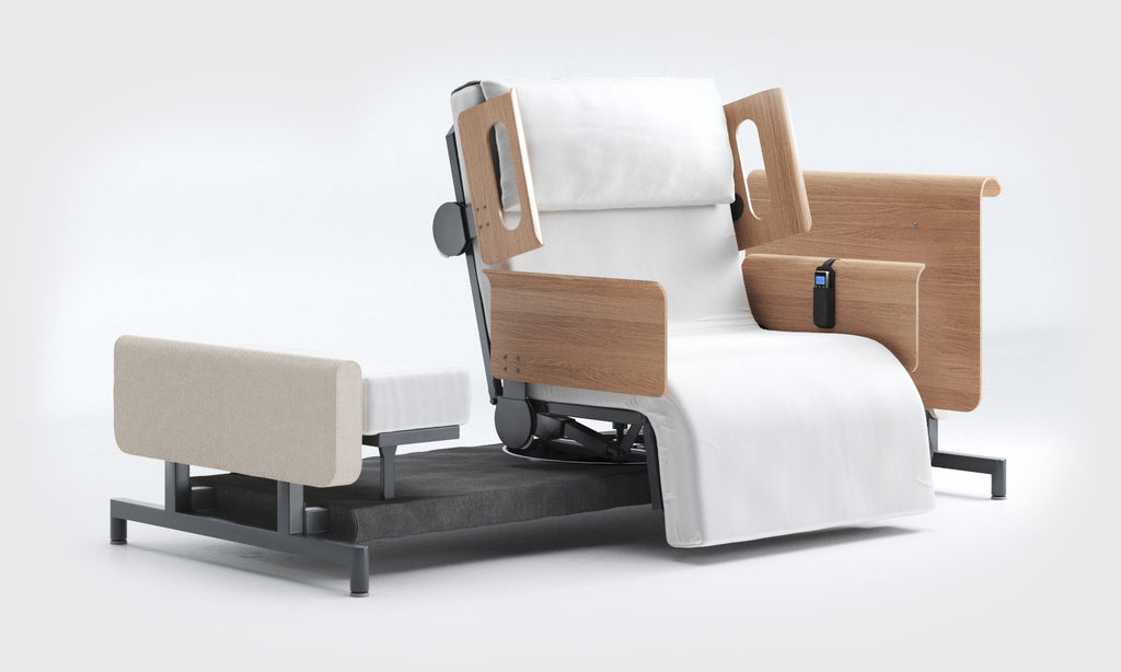RotoBed Home Electric Rotating Chair Bed - Motorized Stand-Assist Swivel Care Bed - Detail View 23
