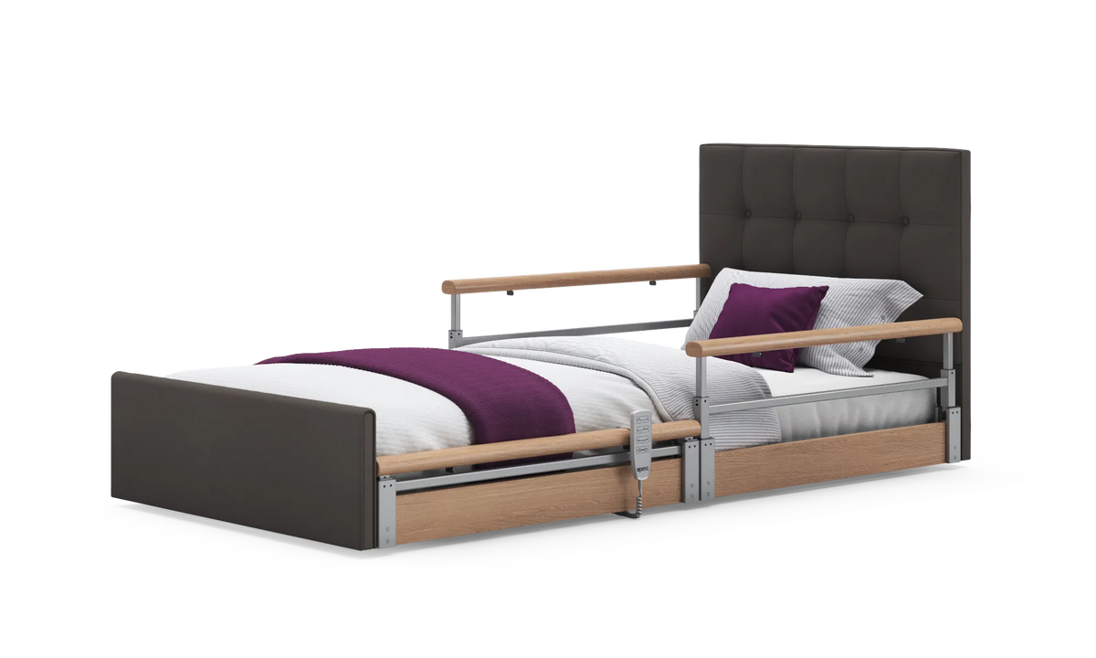 Opera Beds Solo Comfort Plus Profiling Floor Bed - Ultra-Low Falls Prevention Bed - Detail View 117
