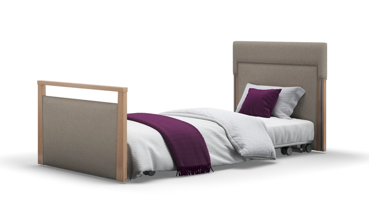 Opera Beds Solo SafeSide Upholstered Profiling Floor Bed - Ultra-Low Care Bed - Detail View 78