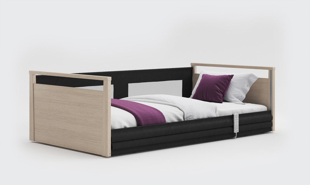 Opera Beds Solo SafeSide Electric Profiling Floor Bed - Ultra-Low Nursing Care Bed - Detail View 20